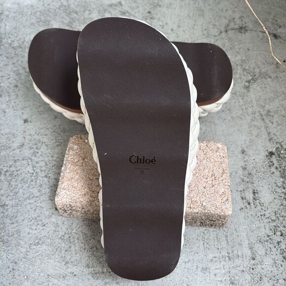 Chloe braided wavy slide sandals - Picture 7 of 9